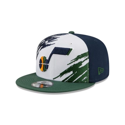 Sapca New Era Utah Jazz NBA Splatter 9FIFTY Snapback - Albastri